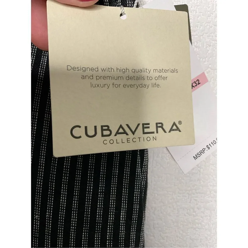 Cubavera Men's 40 x 32 Mini Stripe Linen Pant‎ Summer Vacation Trousers